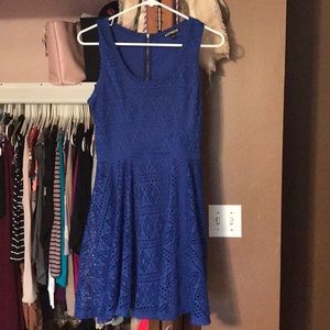 Express royal blue dress